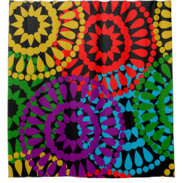 大きい円 シャワーカーテン