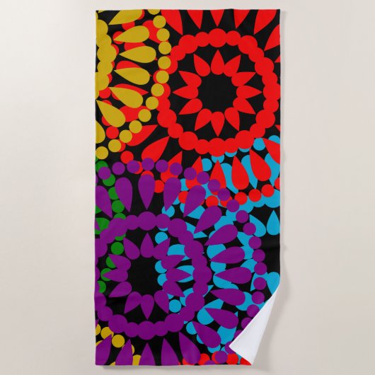 大きい円 ビーチタオル (正面)