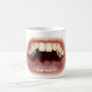 大きい口および歯のマグ/コップ コーヒーマグカップ