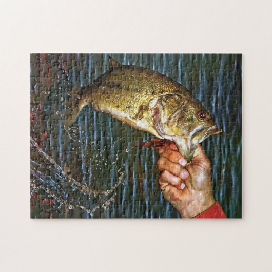 大きい口の低音のヴィンテージのアンティークの写真撮影 ジグソーパズル (横)