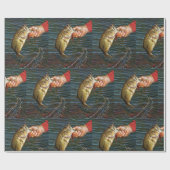 大きい口の低音のヴィンテージのアンティークの写真撮影 ラッピングペーパー (フラット)