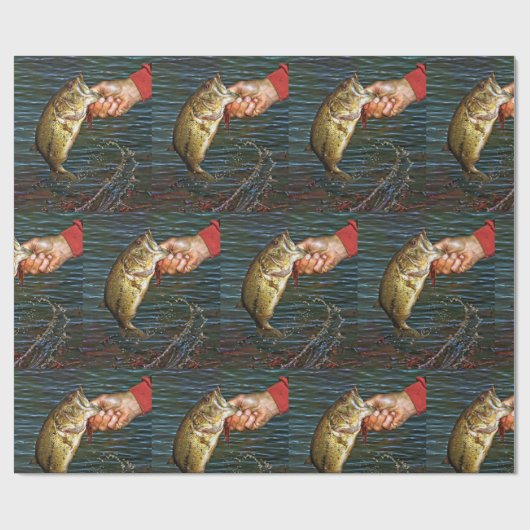 大きい口の低音のヴィンテージのアンティークの写真撮影 ラッピングペーパー (フラット)