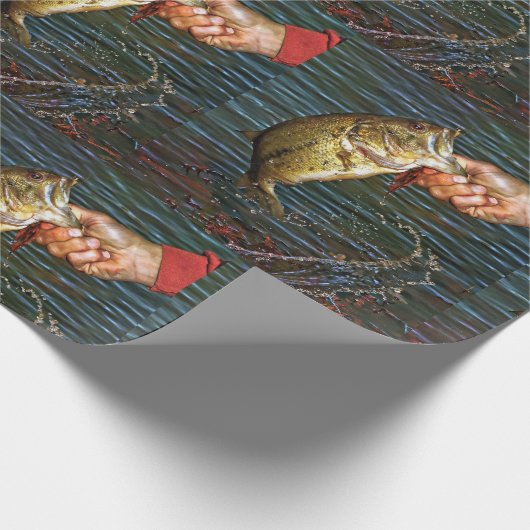 大きい口の低音のヴィンテージのアンティークの写真撮影 ラッピングペーパー (角)