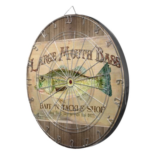 大きい口の低音の漁師の小屋木板 ダーツボード (正面右)