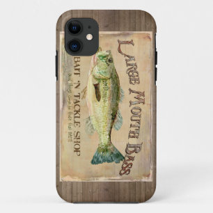 大きい口の低音の餌nのtackle湖の装飾 iPhone 11 ケース