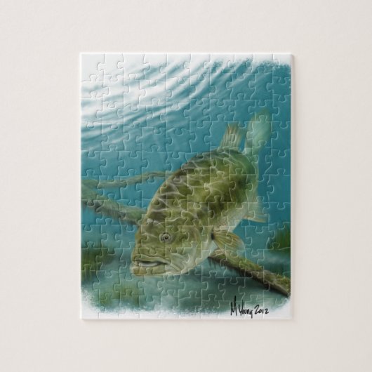 大きい口の低音 ジグソーパズル (縦)