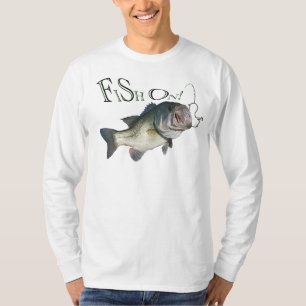 大きい口の低音、魚 Tシャツ