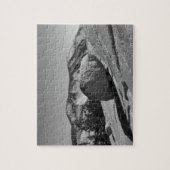 大きい大きい石-氷風変わりの-はとまります ジグソーパズル (縦)