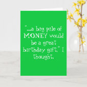 "…大きい大量の金は素晴らしいbirthd…です カード (黄色い花)