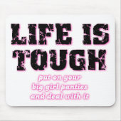 大きい女の子のパンティーのおもしろいなマウスパッド マウスパッド (正面)