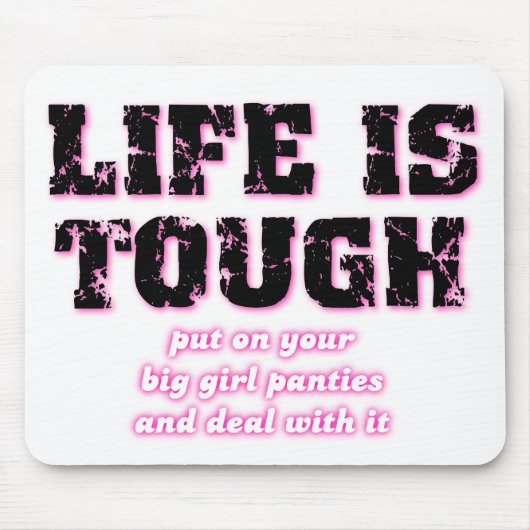 大きい女の子のパンティーのおもしろいなマウスパッド マウスパッド (正面)