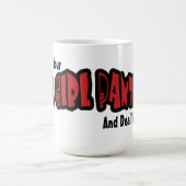大きい女の子のパンティーのマグ コーヒーマグカップ (中央)
