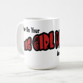 大きい女の子のパンティーのマグ コーヒーマグカップ (正面左)