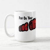 大きい女の子のパンティーのマグ コーヒーマグカップ (左)