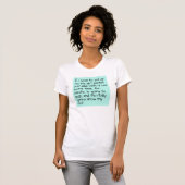大きい女の子のパンティーの単語の文字に置かれるターコイズの水 Tシャツ (正面フル)