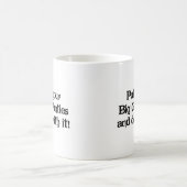 大きい女の子のパンティー コーヒーマグカップ (中央)