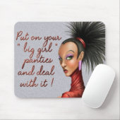 大きい女の子のパンティー マウスパッド (マウス)