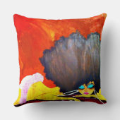 大きい女の子の装飾用クッション20" x 20" クッション (裏面)