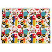 大きい子供のトラックのカスタムなギフトバッグ-光沢のある ラージペーパーバッグ (正面)