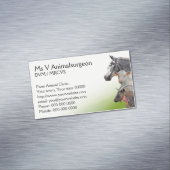 大きい家畜の獣医 マグネット名刺 (インサイチュ)