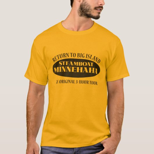 大きい島に戻して下さい Tシャツ (正面)