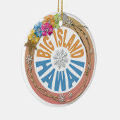 大きい島のハワイの休日のハイビスカスのオーナメント セラミックオーナメント (右)