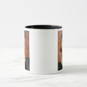 大きい帽子のJeanne Hebuterneのポートレート マグカップ (中央)