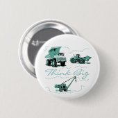 大きい建築のTシャツおよびギフトを考えて下さい 缶バッジ (正面&裏面)