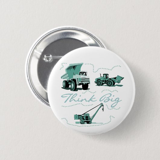 大きい建築のTシャツおよびギフトを考えて下さい 缶バッジ (正面&裏面)