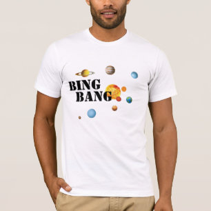 大きい強打の太陽系のTシャツのデザイン科学のオタク Tシャツ