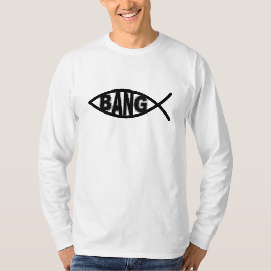 大きい強打の魚 Tシャツ (正面)