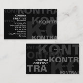 大きい影響を与える文字の名刺 名刺 (正面/裏面)