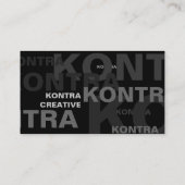 大きい影響を与える文字の名刺 名刺 (裏面)