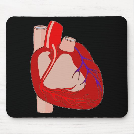 大きい心がある マウスパッド (正面)