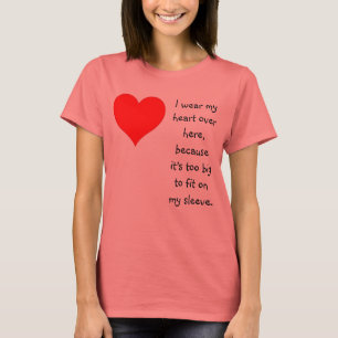 大きい心がある Tシャツ
