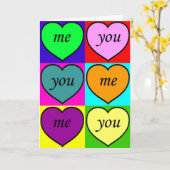 大きい愛 カード (黄色い花)