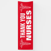 大きい感謝してい場合は、カドゥセウス記号を使用してナースに署名 横断幕 (縦)