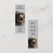 大きい憂うつの救助のしおりのスタイルの名刺 スキニー名刺 (正面/裏面)