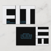 大きい手紙によって合われるフィットネスのトレーナーモダンなカバー 名刺 (正面/裏面)