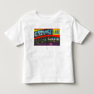 大きい手紙場面、4からの挨拶 トドラーTシャツ