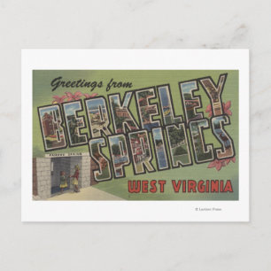 大きい手紙場面- Berkeley Springs、WV ポストカード
