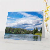 大きい挨拶状 カード (黄色い花)