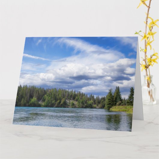 大きい挨拶状 カード (黄色い花)