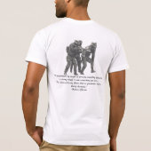 大きい政府は自由を取ります Tシャツ (裏面)