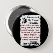 大きい政府 缶バッジ (正面&裏面)