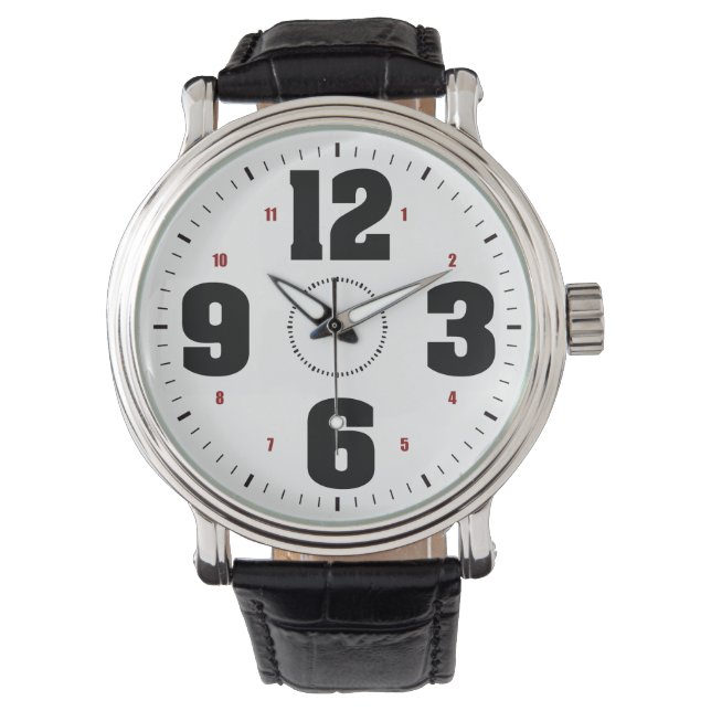 大きい数字 腕時計 (正面)