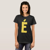 大きい文字と黄色はっきりしたの文字 Tシャツ (正面フル)