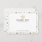 大きい方 |悪名高い90の最初の誕生日パーティー サンキューカード (正面)