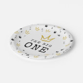 大きい方 |悪名高い90の最初の誕生日パーティー ペーパープレート (アングル)