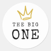 大きい方 |悪名高い90の最初の誕生日パーティー ラウンドシール (正面)